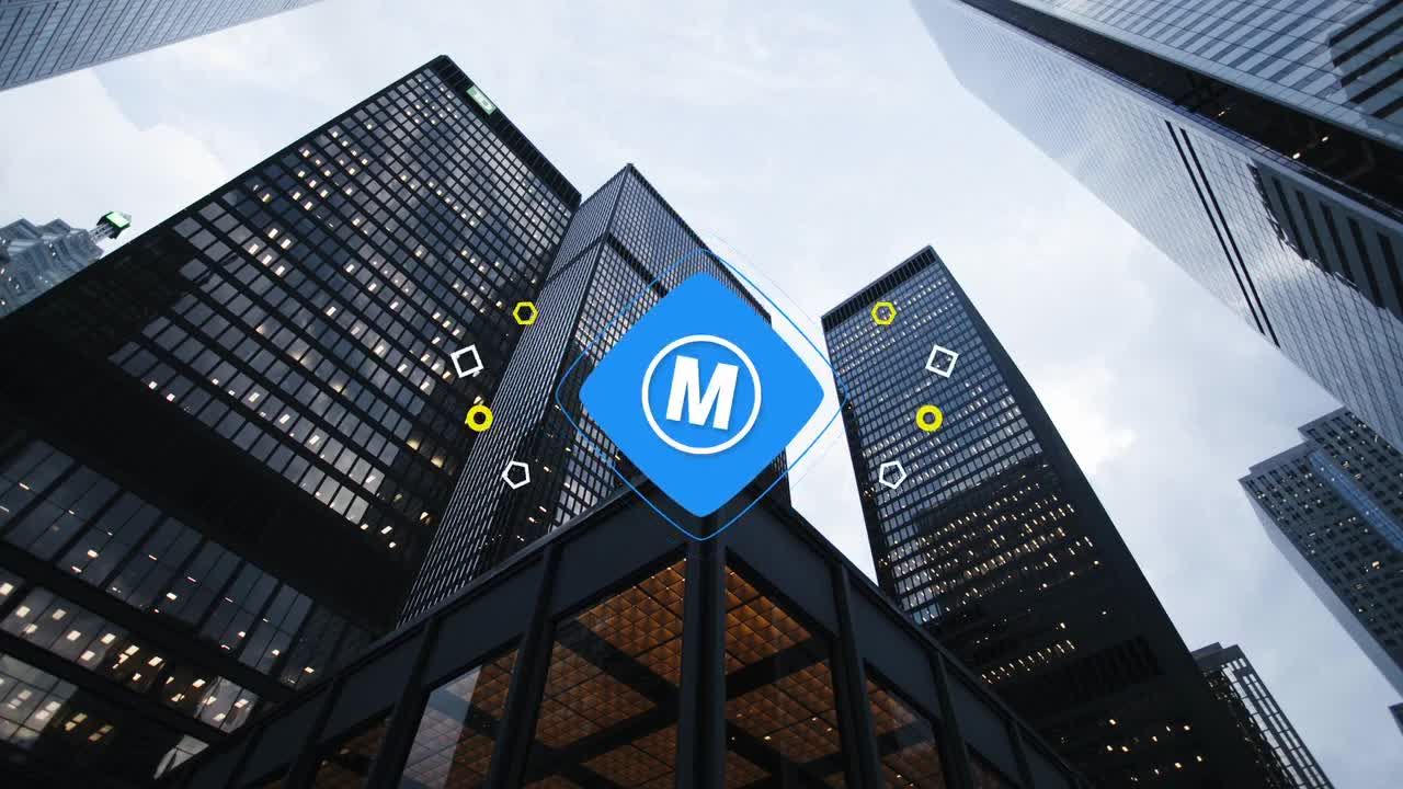 4个独特快速的动画形状标志素材库精选AE模板