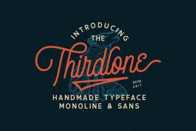 Thirdlone Font Duo & Vector Pack素材之家精选英文字体