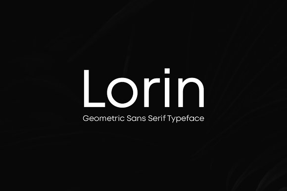 LORIN – Geometric Typeface + WebFont素材之家精选英文字体
