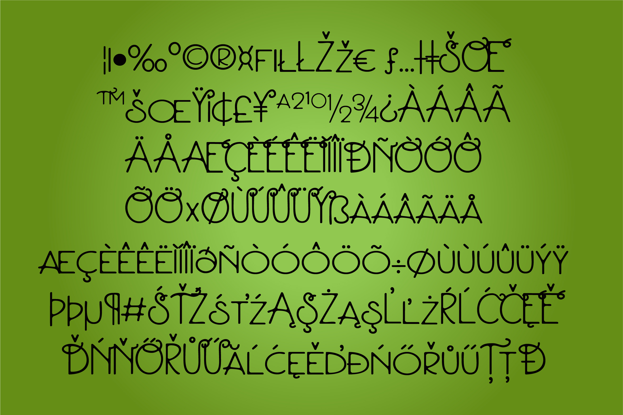 ZP ParsnipityRegular Font插图2