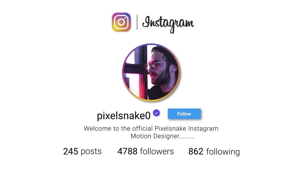 外观醒目且具有动画效果Instagram促销素材库精选AE模板