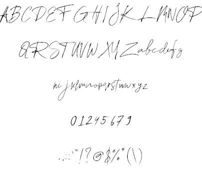 Chelsea Queen Demo font插图2