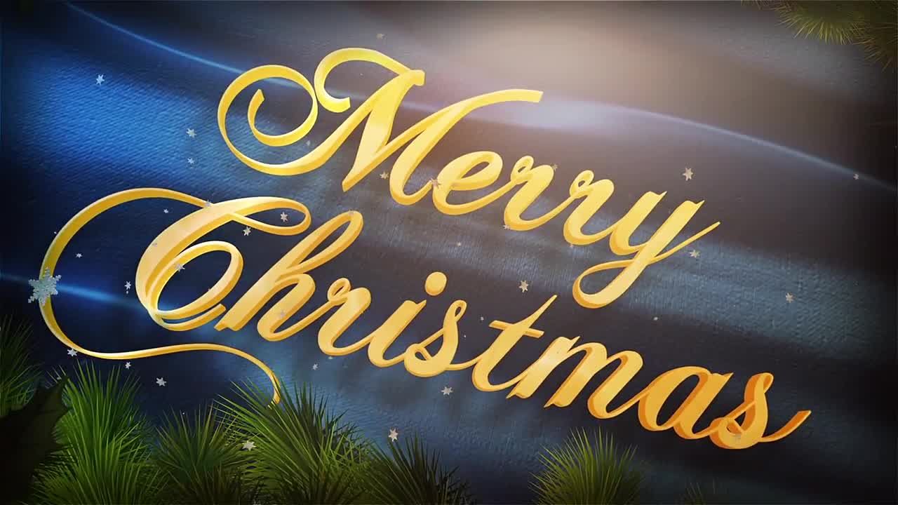 圣诞节问候视频素材库精选AE模板