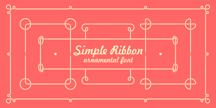 Simple Ribbon Font素材之家精选英文字体