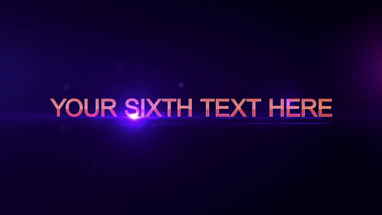 AE电影预告片标题文字模板素材