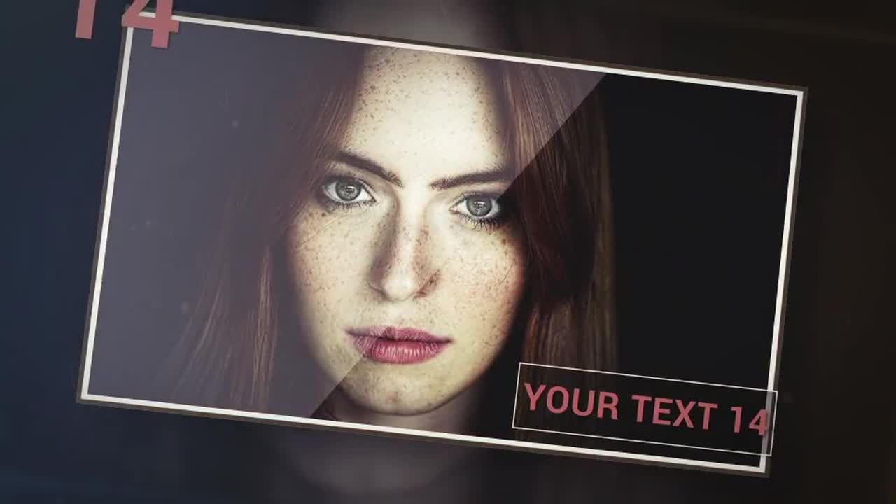 动态相框照片展示幻灯片特效素材库精选AE模板