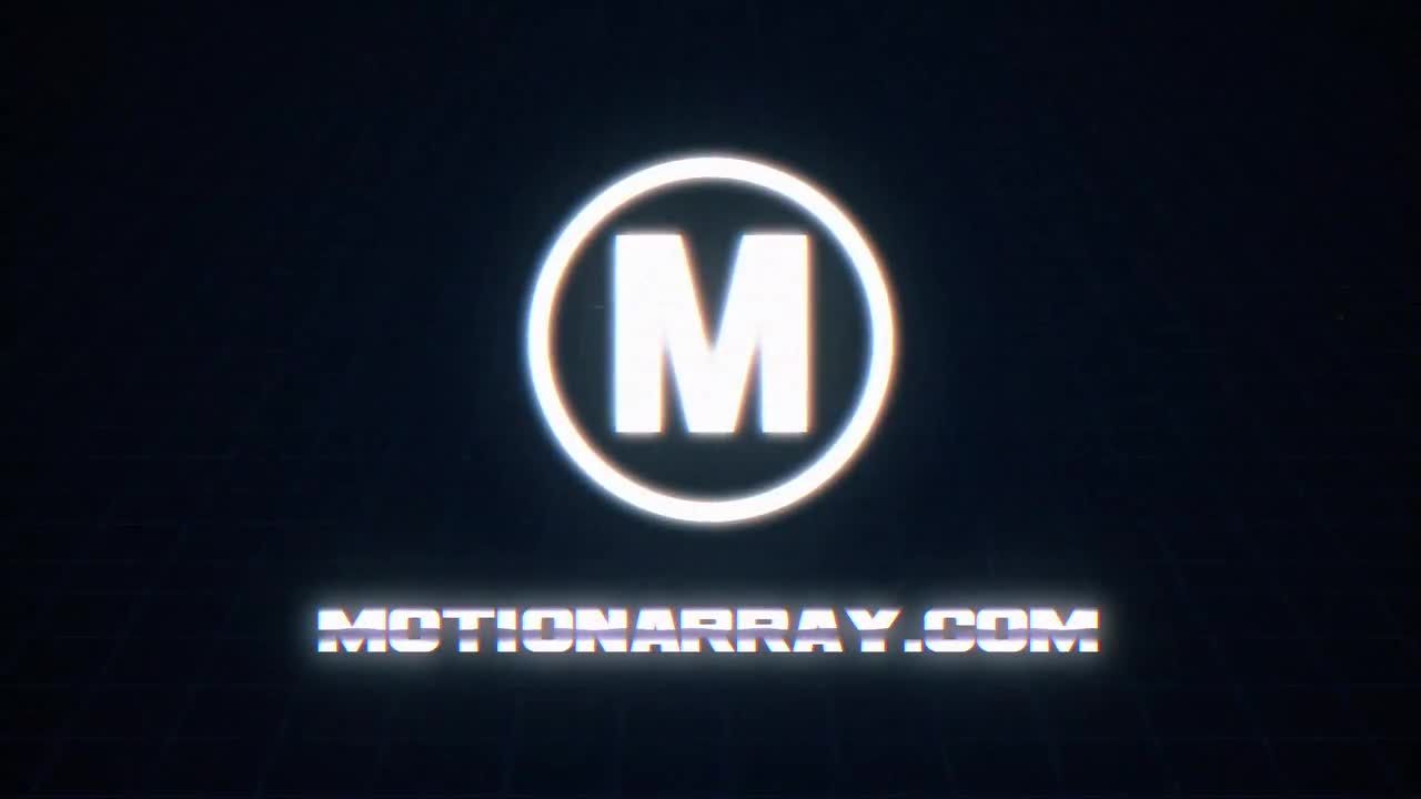 时尚的电视节目徽标显示素材库精选AE模板