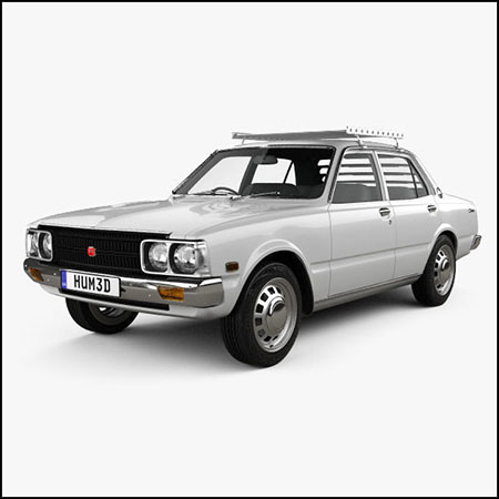 丰田Toyota Corona sedan 1975汽车素材之家精选3D模型