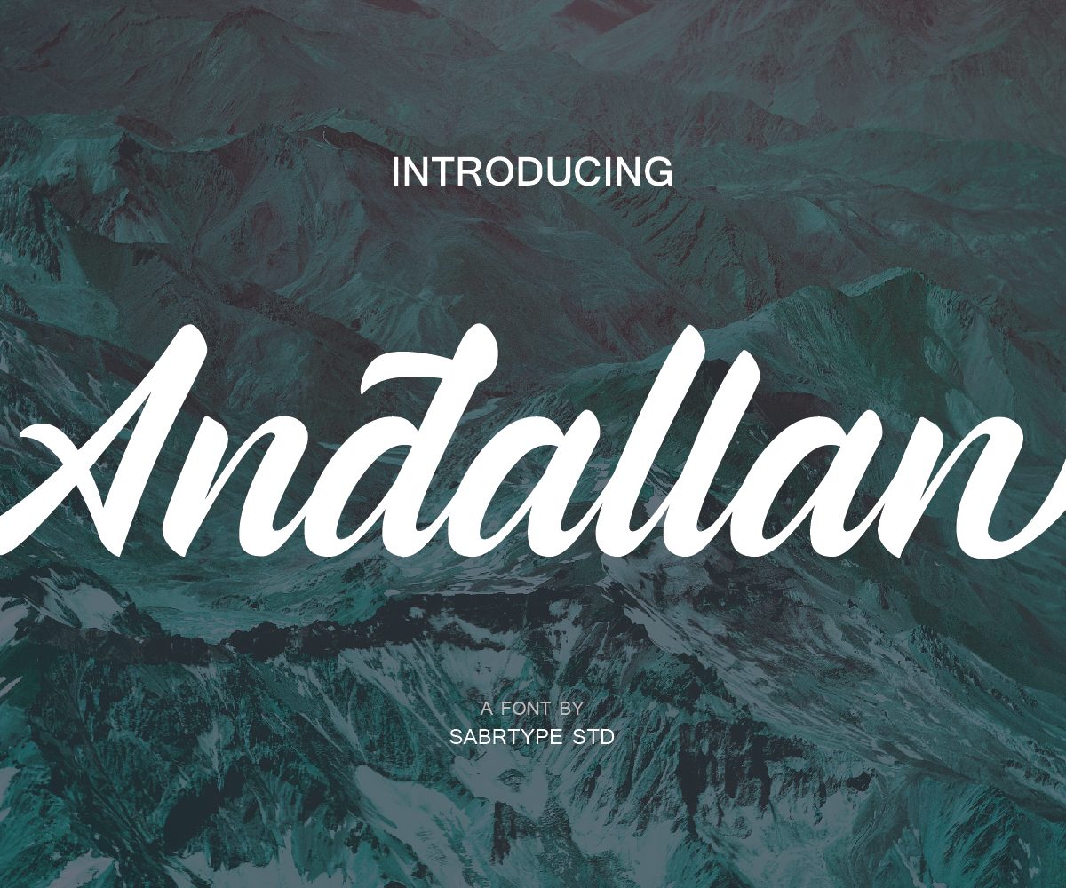Andallan Font素材之家精选英文字体