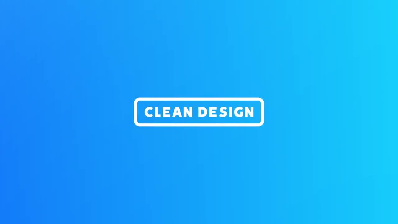 干净有趣活力的设计幻灯片素材库精选AE模板