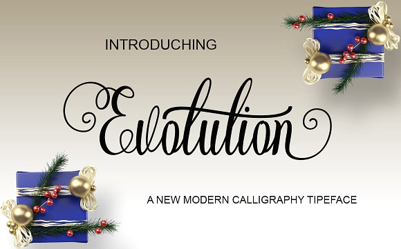 Evolutio Font素材之家精选英文字体