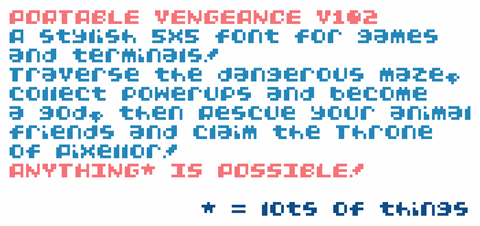 Portable Vengeance font素材之家精选英文字体