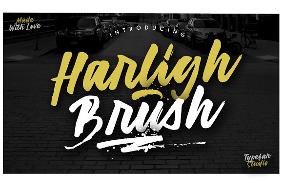Harligh Brush Font素材之家精选英文字体