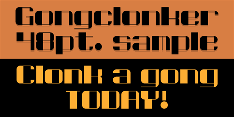 Gongclonker font素材之家精选英文字体