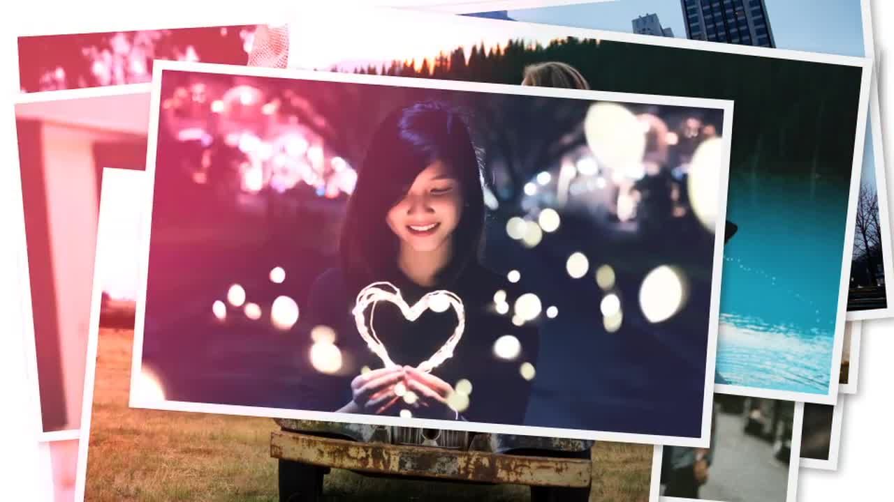 最小多图像简介照片素材库精选AE模板