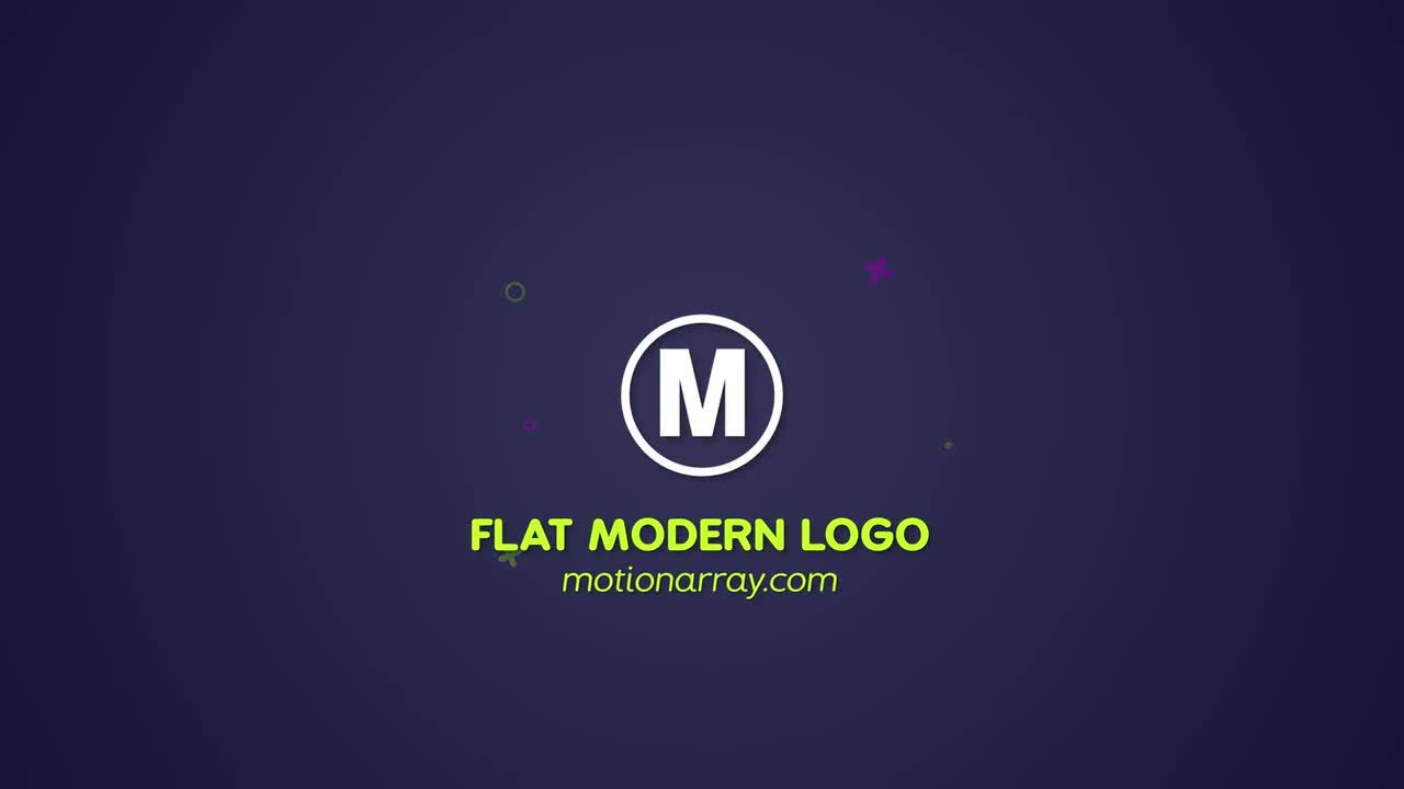 现代平面徽标素材库精选AE模板