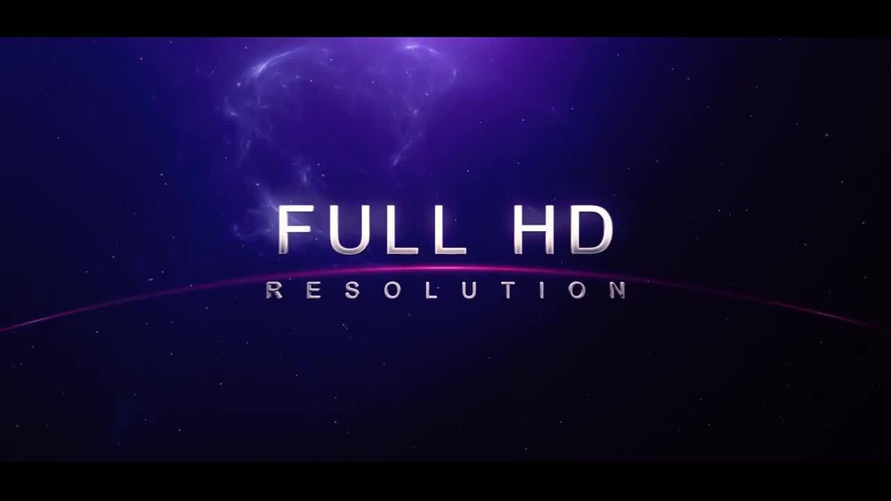 黑暗和大气的太空场景空间标题素材库精选AE模板