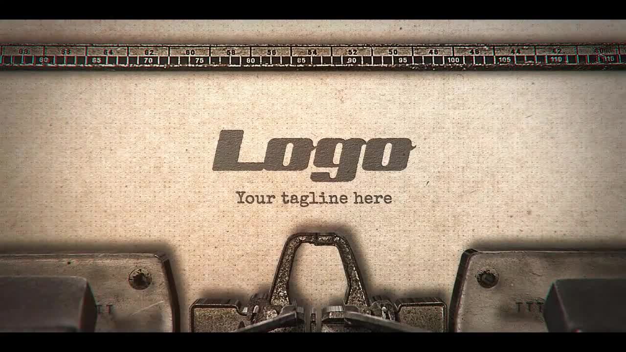 复古风格打字体logo动画过渡效果素材库精选AE模板