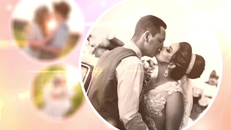 时尚唯美的婚纱照动画展示素材库精选AE模板