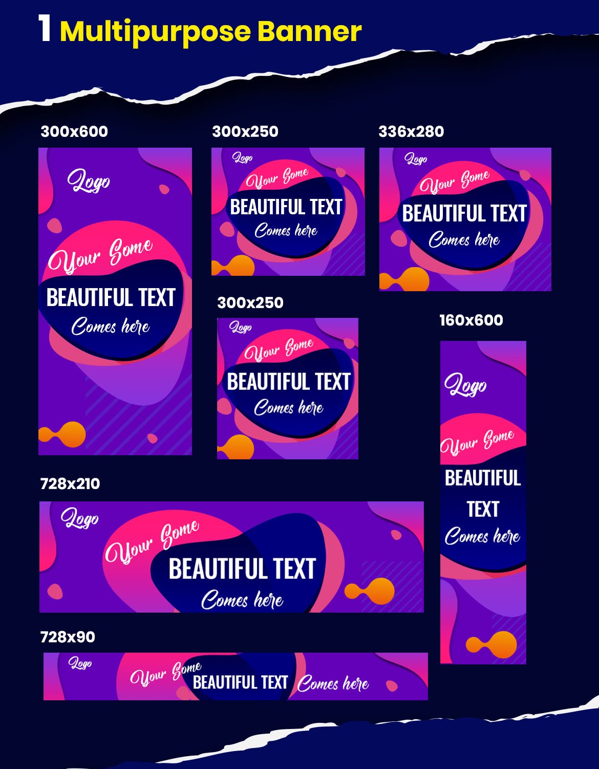 25款多尺寸谷歌创意广告Banner图设计模板 25 Ad Banner Bundle插图(3)