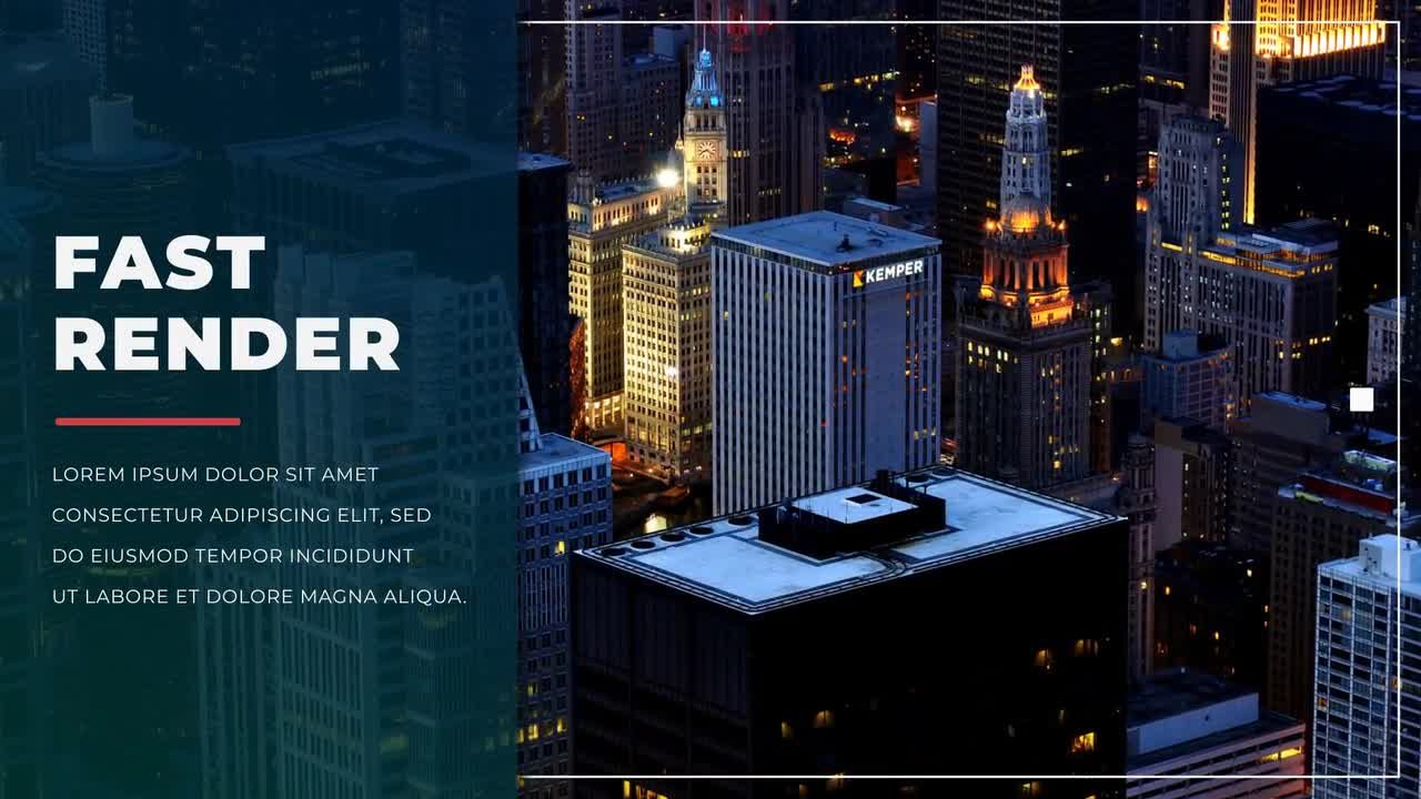 现代简洁幻灯片介绍素材库精选AE模板