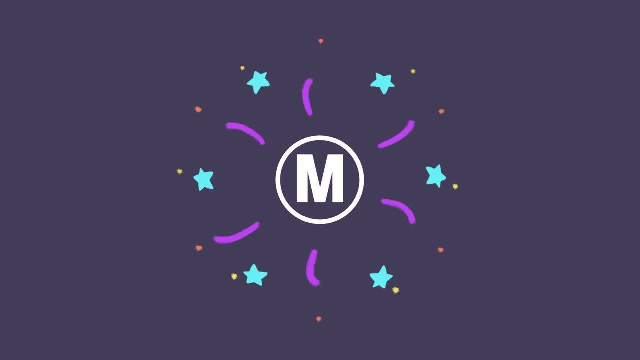 儿童手绘标志展示素材库推荐PR模板