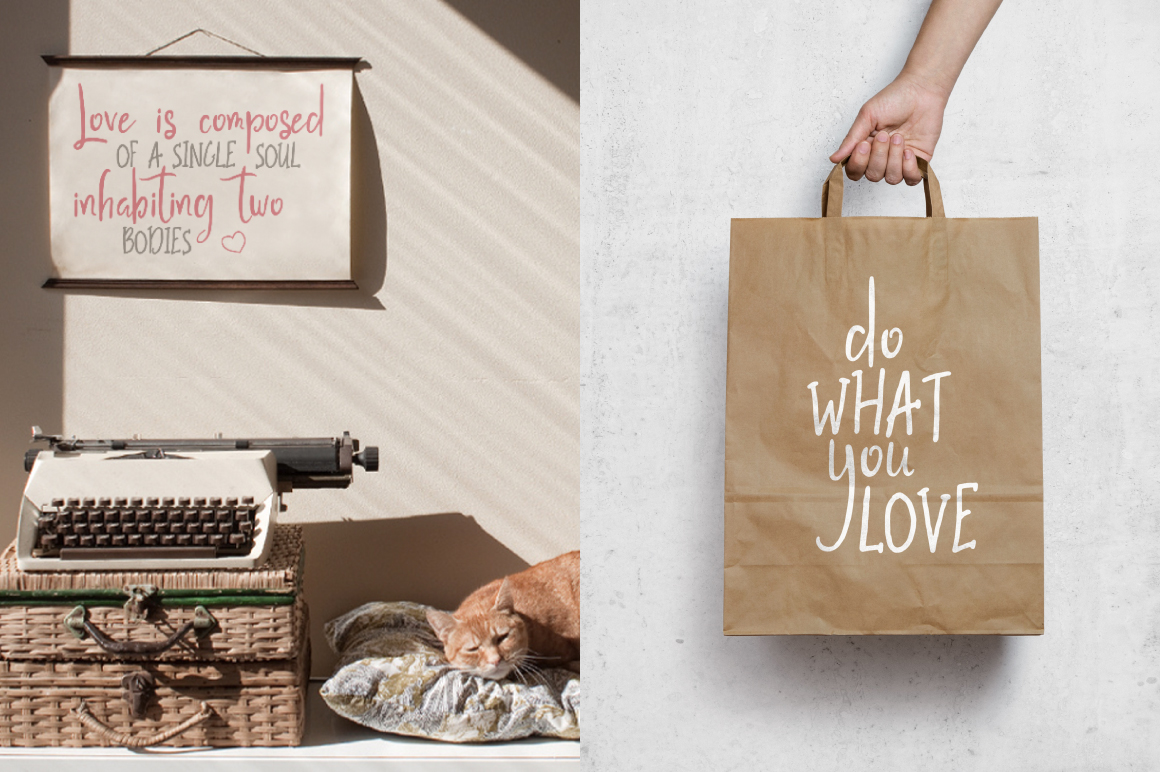 Sail Whale Brush Font插图1