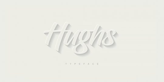 Hughs Font素材之家精选英文字体