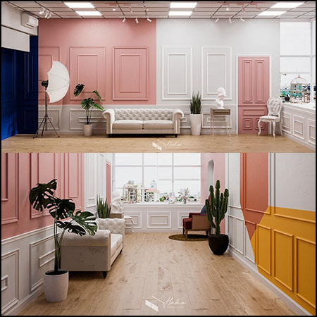 摄影照相馆工作室室内场景素材之家精选3D模型by DinhVanHuan