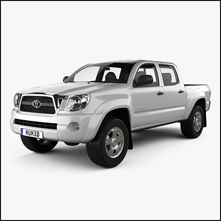 Toyota Tacoma 双人驾驶室 2011丰田皮卡汽车素材之家精选3D模型