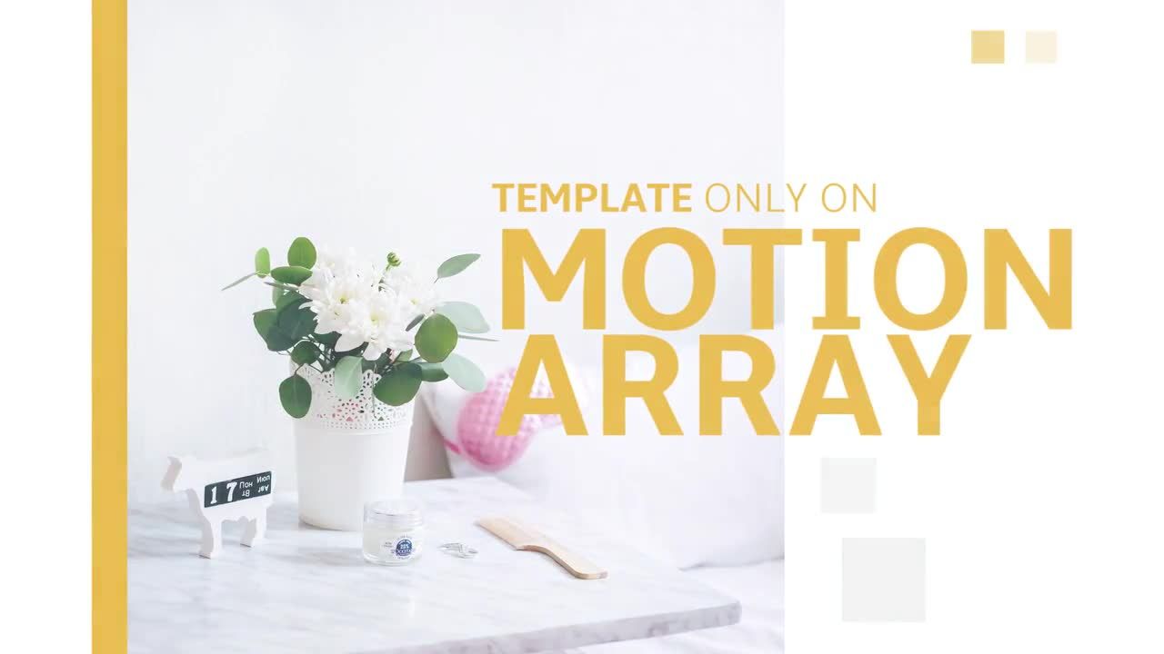 时尚的清洁促销素材库精选pr模板