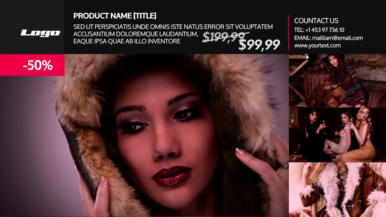 服装店幻灯片放映素材库精选AE模板