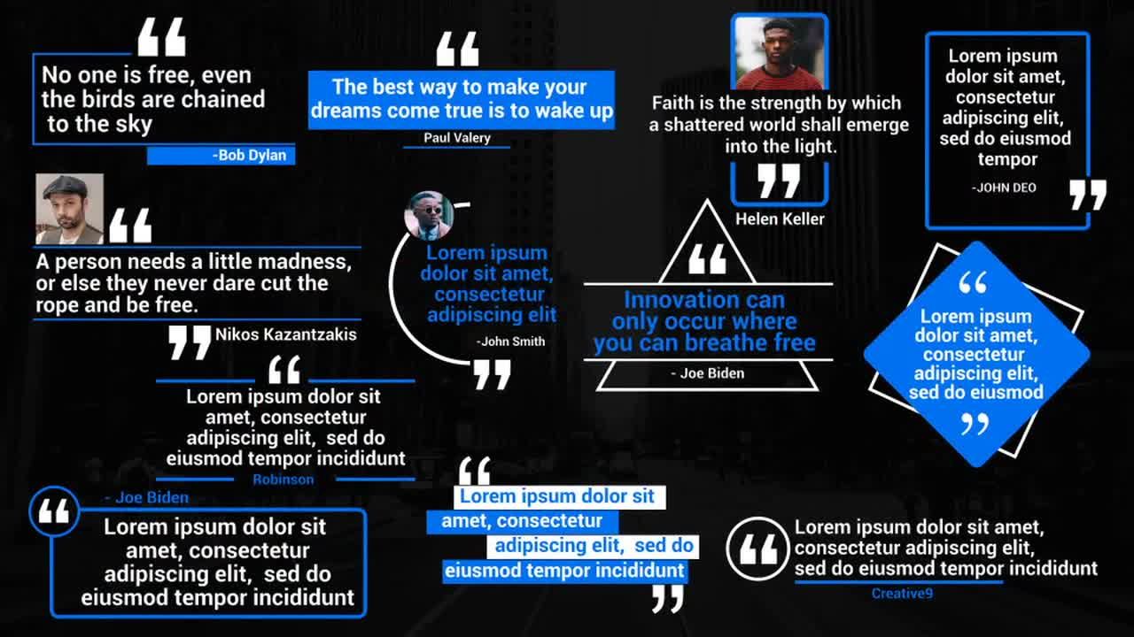 12个简单动态图形文字标题动画素材库精选AE模板