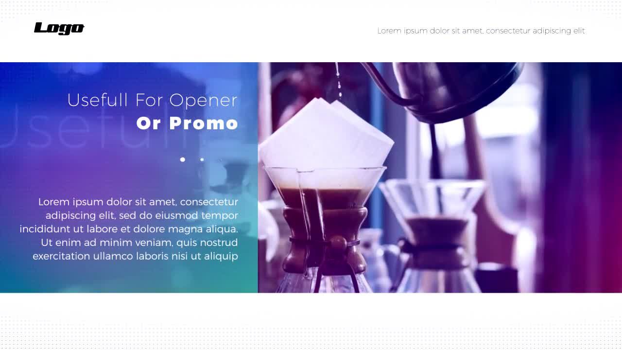 简约而现代企业开场白素材库精选AE模板