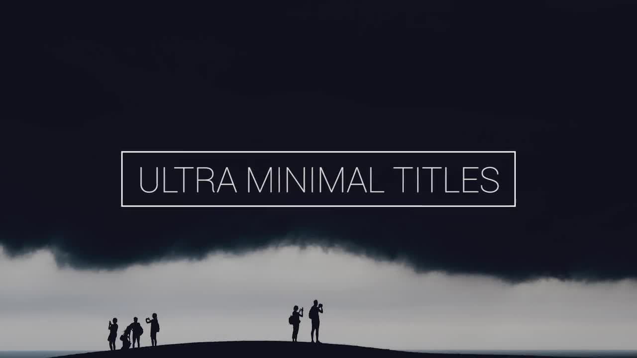 下三分之一的迷你文字标题排版动画素材库推荐PR模板