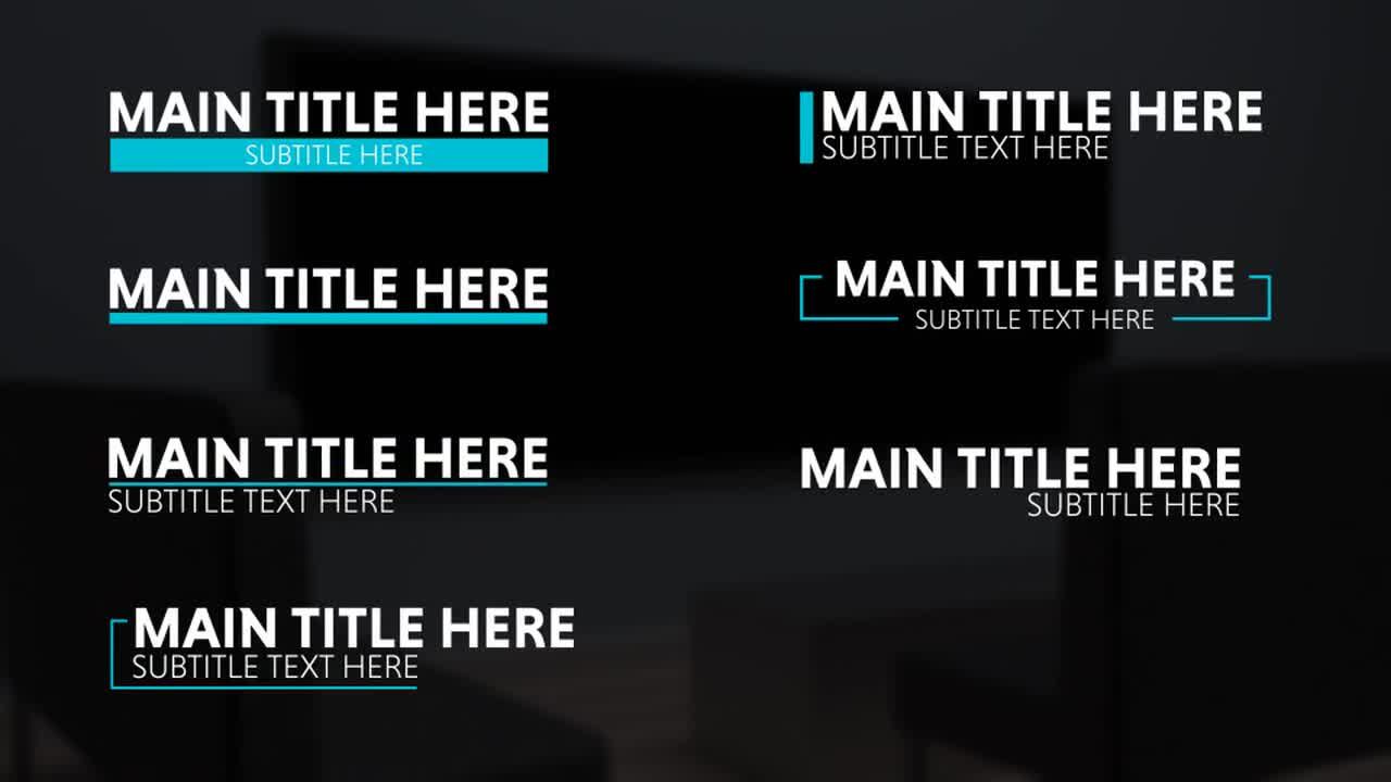 大胆的现代标题设计ae模板