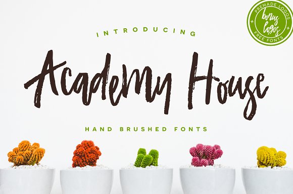 Academy House Brush Font素材之家精选英文字体