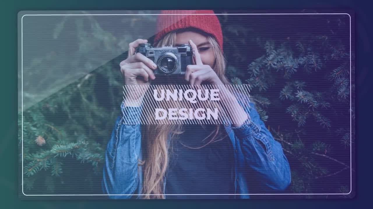 简洁创意流畅商务风格介绍素材库精选AE模板