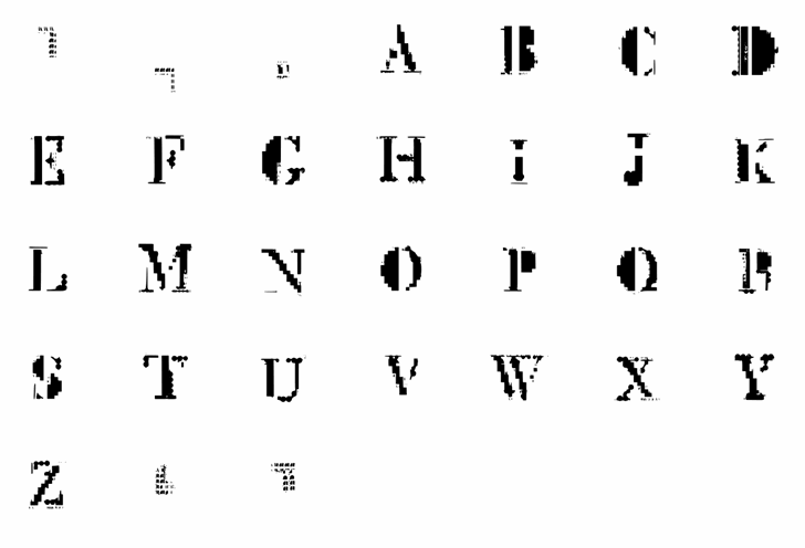 Mck Glitch font插图