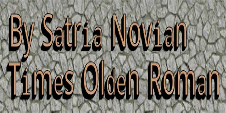 Times Olden Roman font插图