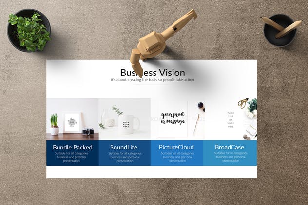 创新创业项目投融资计划PPT幻灯片模板 OSAKA Powerpoint Template插图(4)