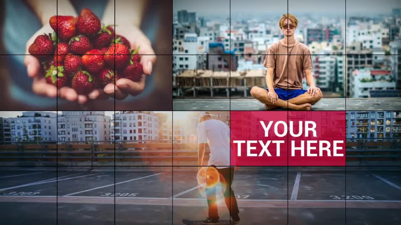 现代清新干净的幻灯片放映素材库精选AE模板