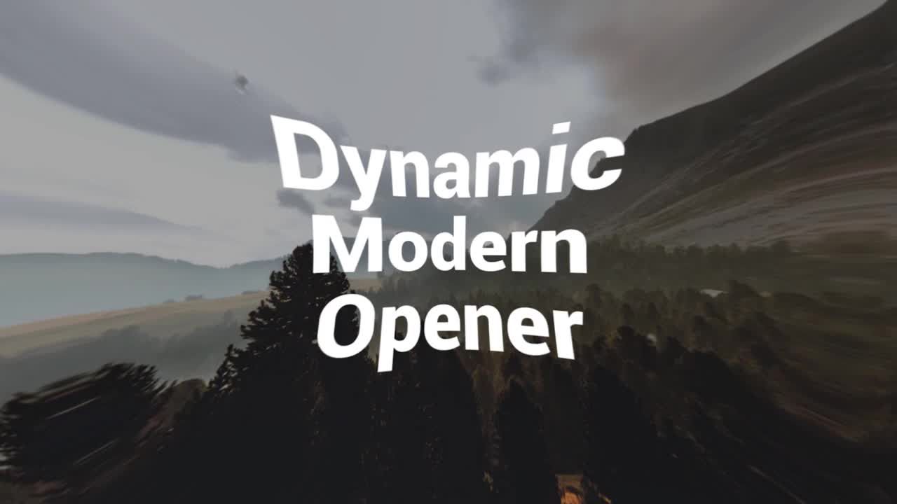 快速炫酷动态动画开场白素材库推荐PR模板