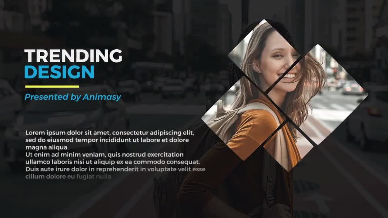 简洁现代创意的企业幻灯片素材库精选AE模板