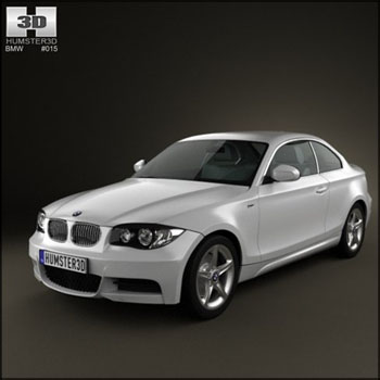宝马汽车BMW 1 Series coupe 2009 素材之家精选3D模型