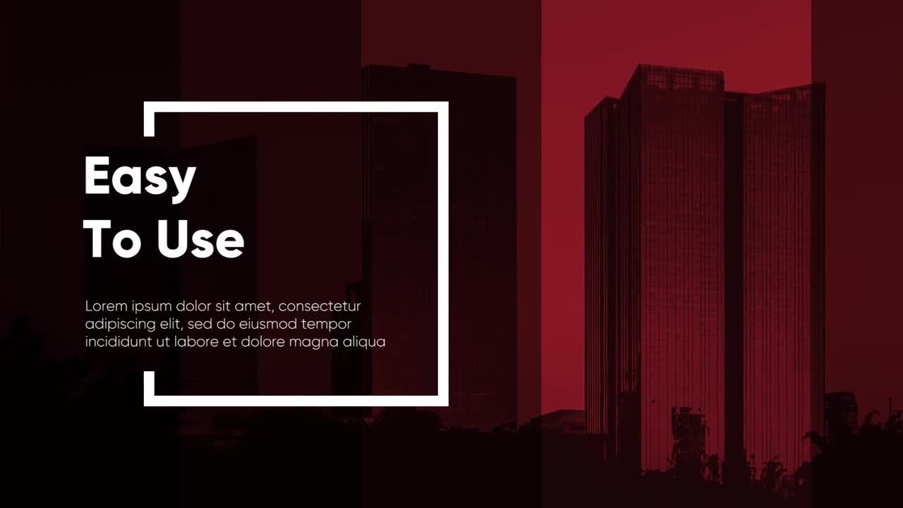 干净现代流畅动画素材库推荐PR模板