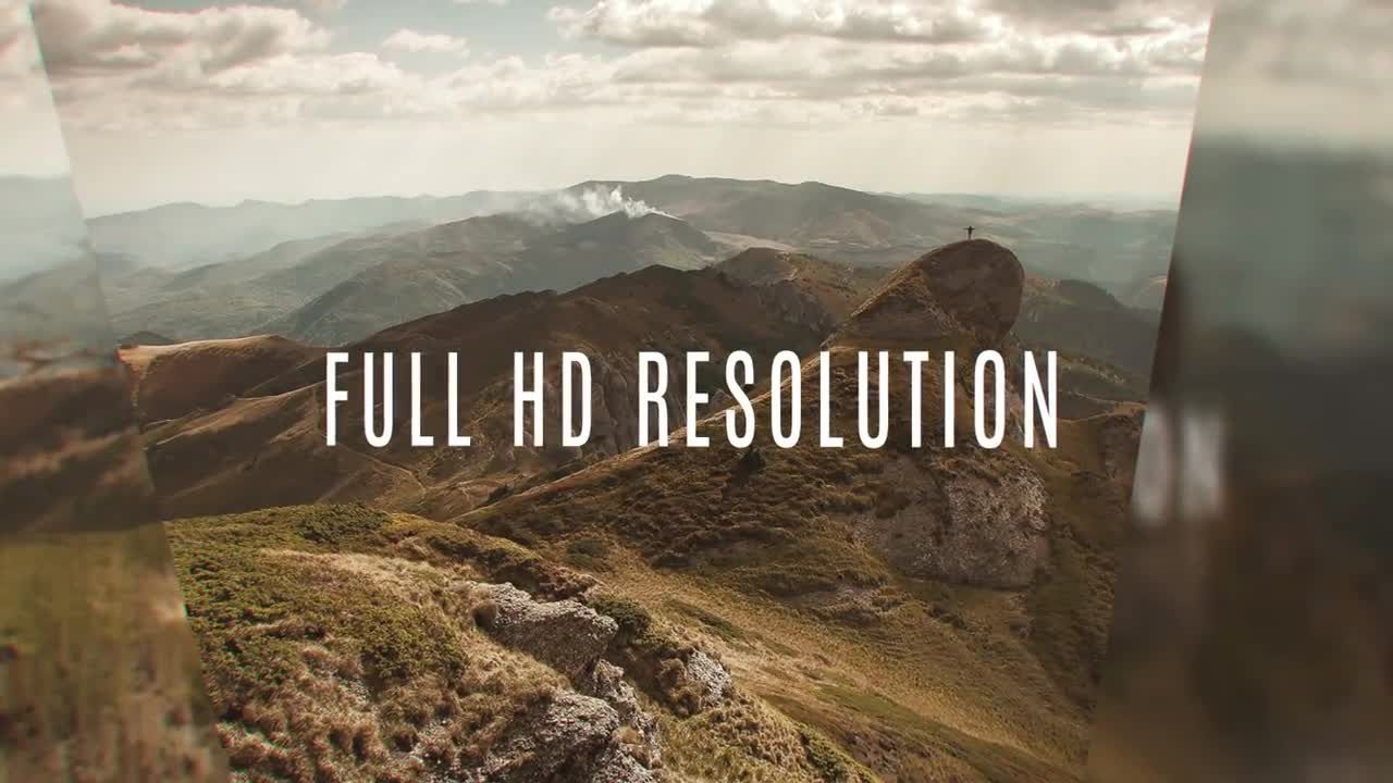 很酷的玻璃效果幻灯片素材库精选AE模板