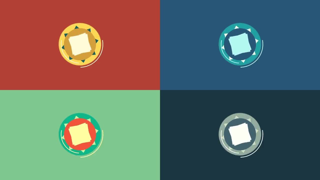 4种线型logo动画素材库精选AE模板