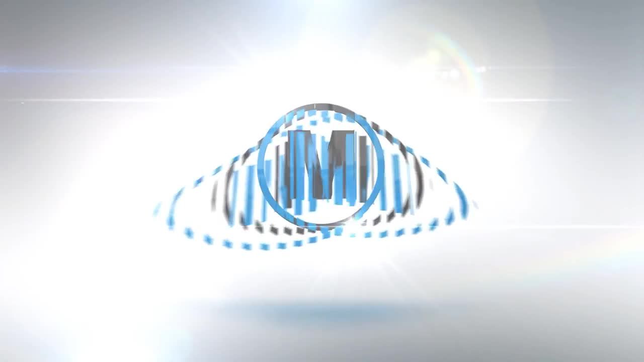 简短转动徽标显示素材库精选AE模板