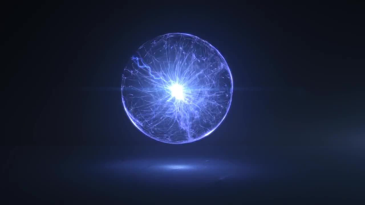 充满能量的光学眩光闪电Ae视频模板